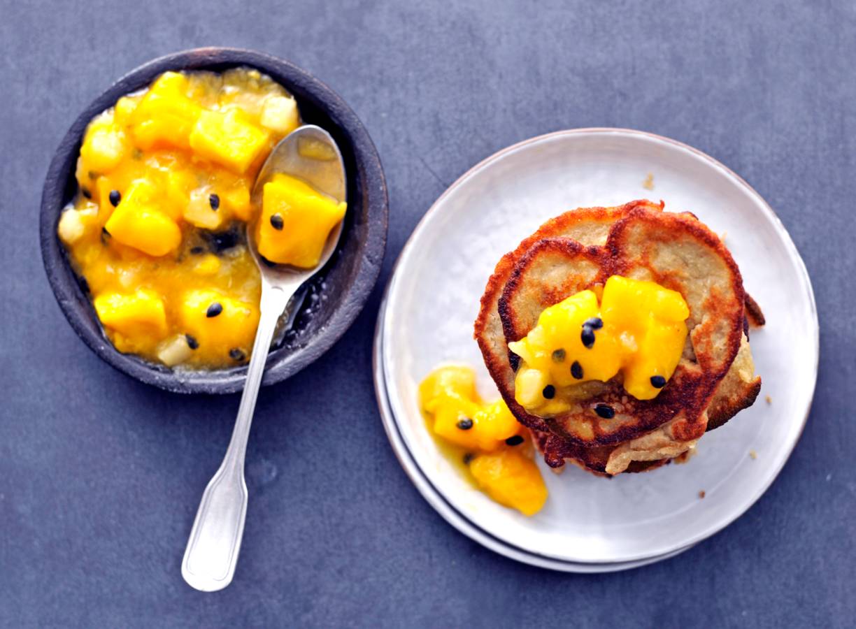 Amandel-banaanpannenkoekjes