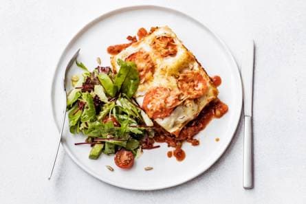Lasagne bolognese met bechamelsaus