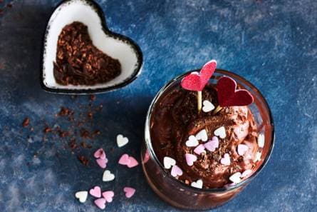 Valentijn chocolademousse
