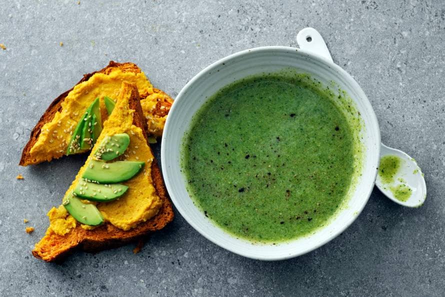 broccoli-courgettesoep - recept - allerhande - albert heijn