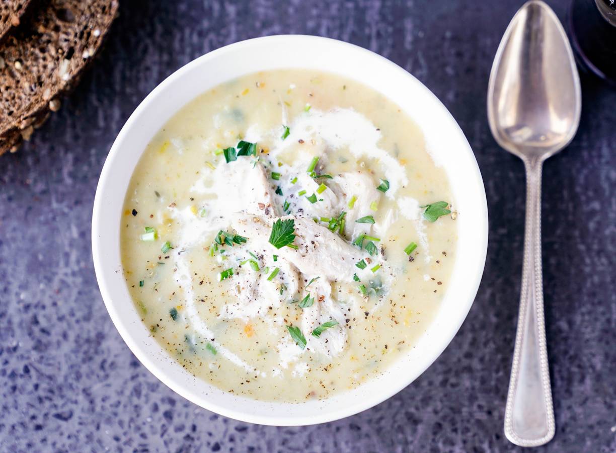 Chowder met gerookte makreel van Yvette van Boven