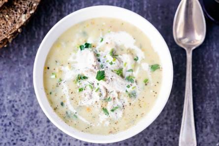 Chowder met gerookte makreel van Yvette van Boven