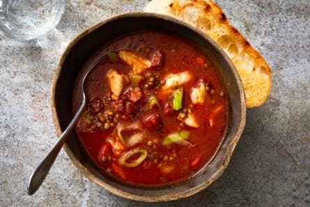 Mediterrane maaltijdsoep met pangasius