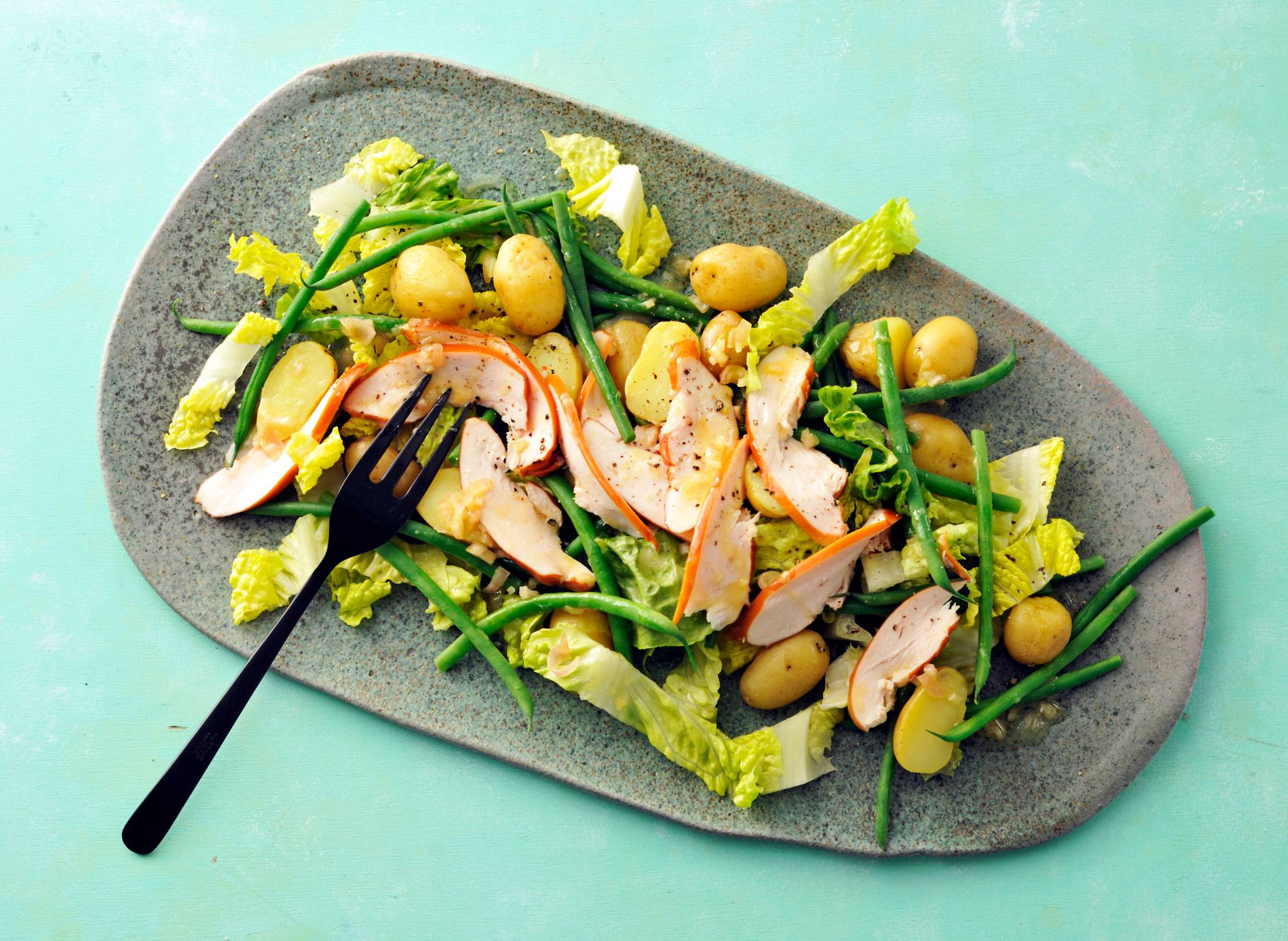 Maaltijdsalade met beurre noisettedressing recept Allerhande Albert Heijn