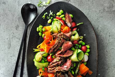 Biefstuktataki met sesamkorstje