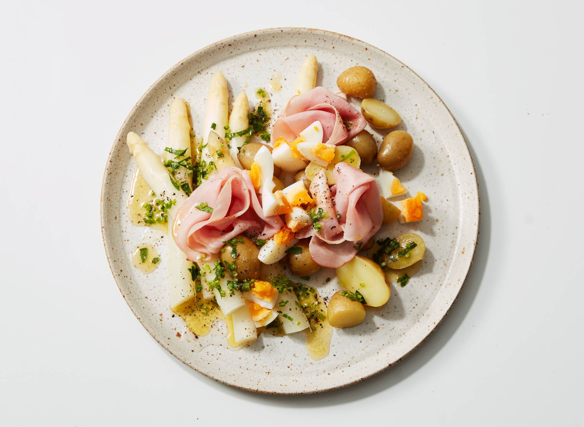 Asperges Met Ham Ei En Boter Recept Allerhande Albert Heijn België