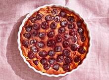 Snelle kersen clafoutis