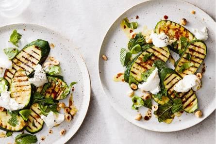 Salade van gegrilde courgette