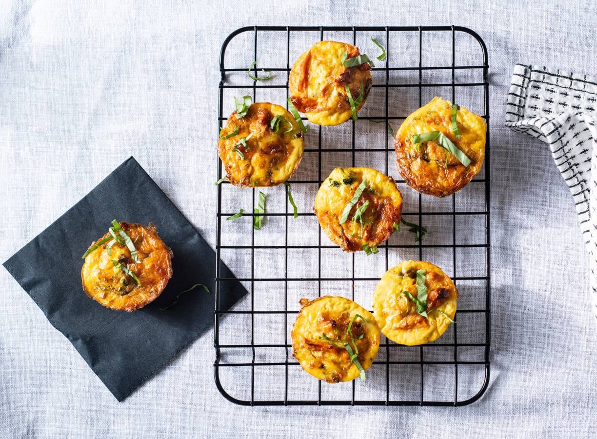 Broccoli-ei-kaasmuffins
