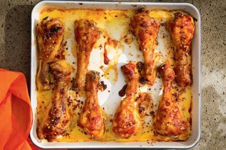 Sticky drumsticks uit de oven