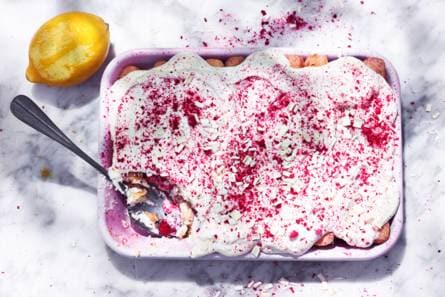 Limoncello tiramisu met frambozen