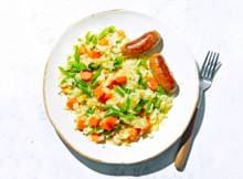 Kleurrijke Italiaanse risotto, met een zomerse twist.