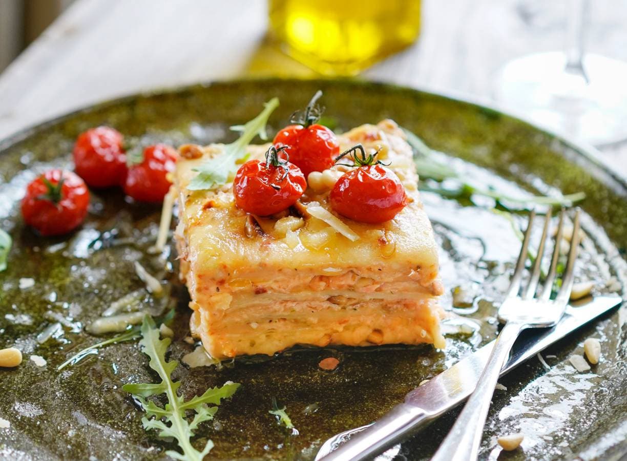Lasagne al salmone van Mario Uva