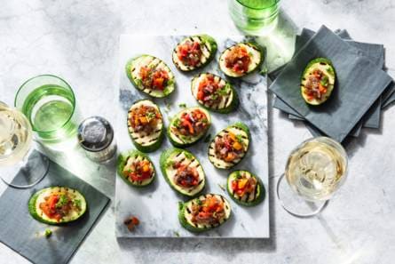 Courgette bruschetta koolhydraatarm