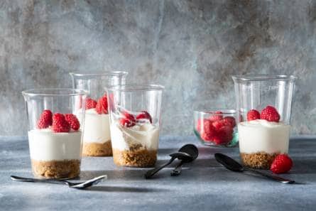 Mini tiramisu no bake cheesecakes