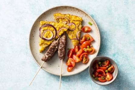 Mexicaanse maisfrittata met gehakt & tomatensalsa