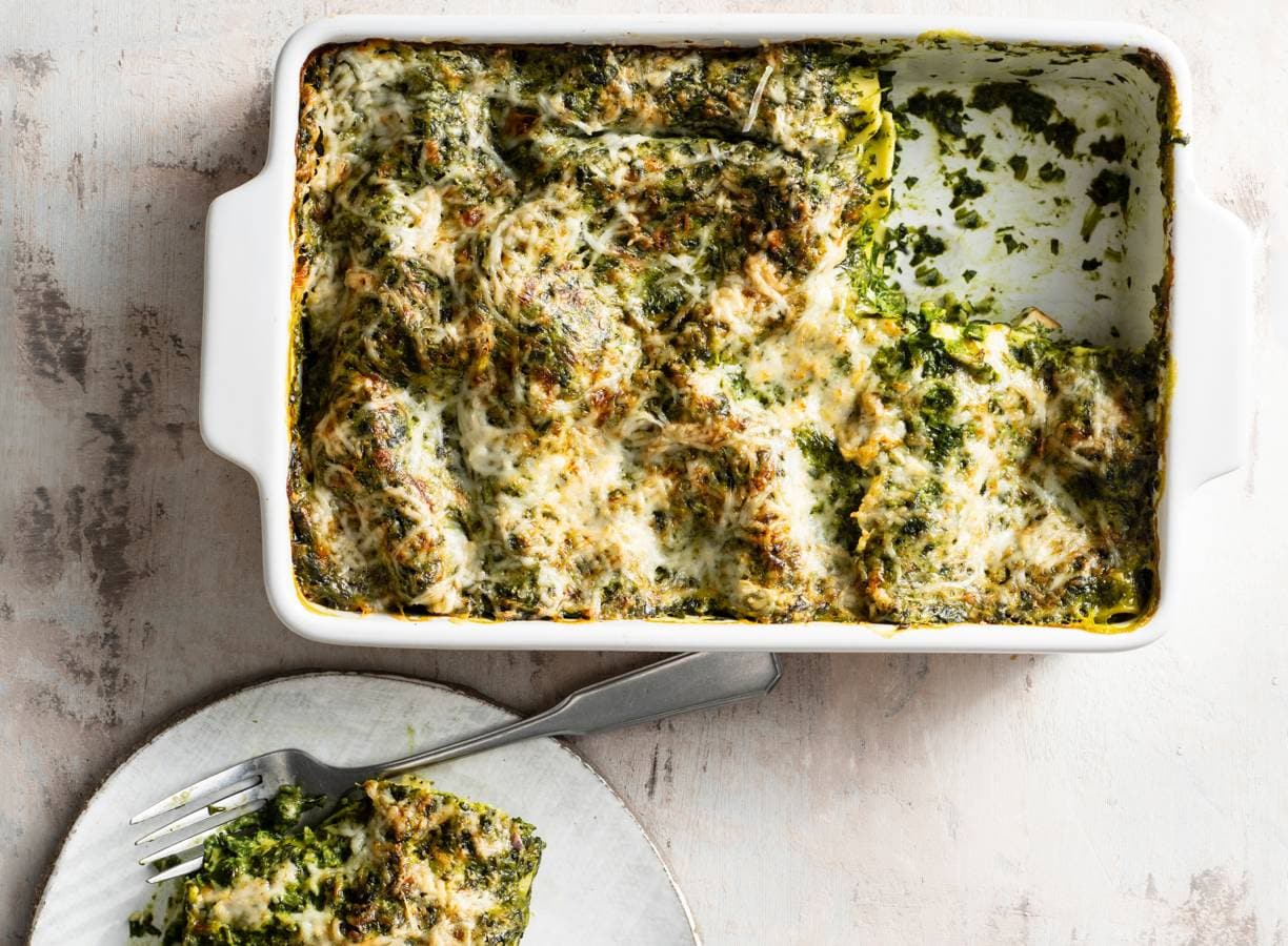Makkelijke lasagne met spinazie