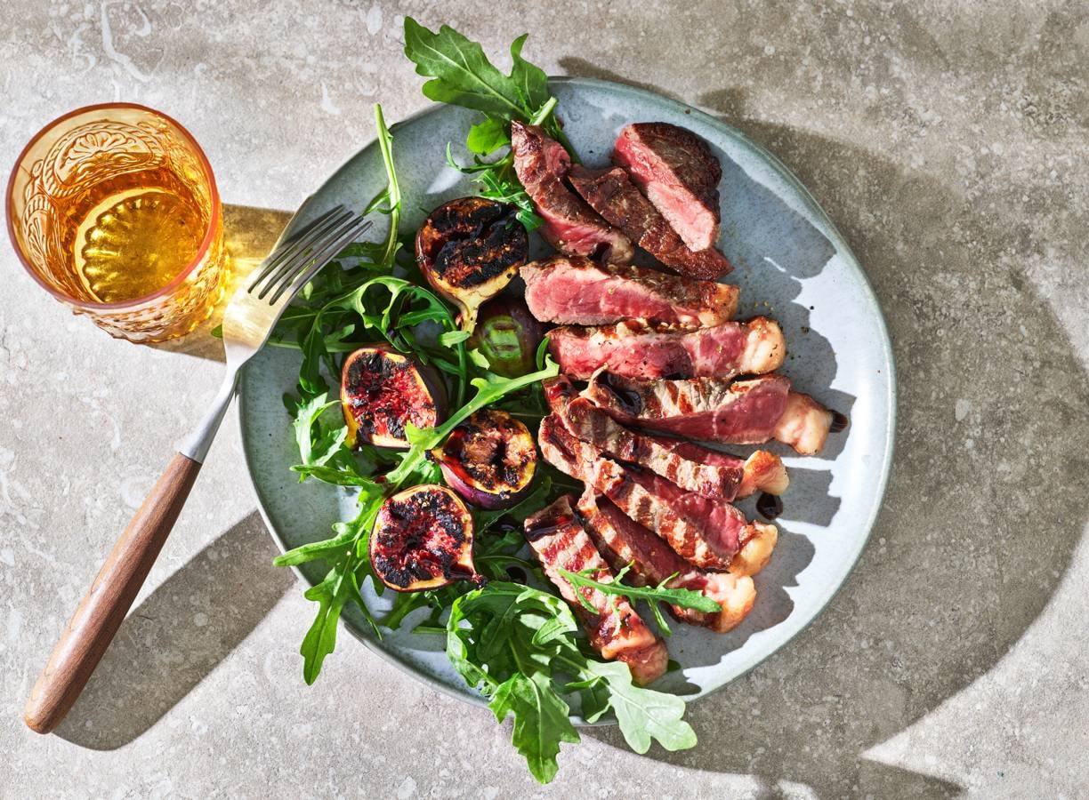 Entrecote & vijgen met balsamicoglazuur
