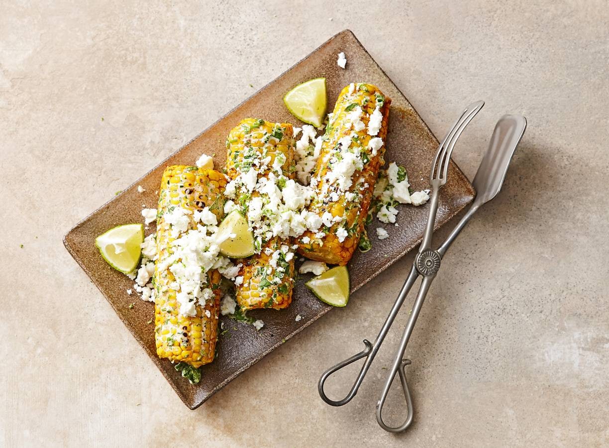 Gegrilde mais met feta