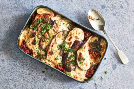 Griekse moussaka met gehakt & kaneel