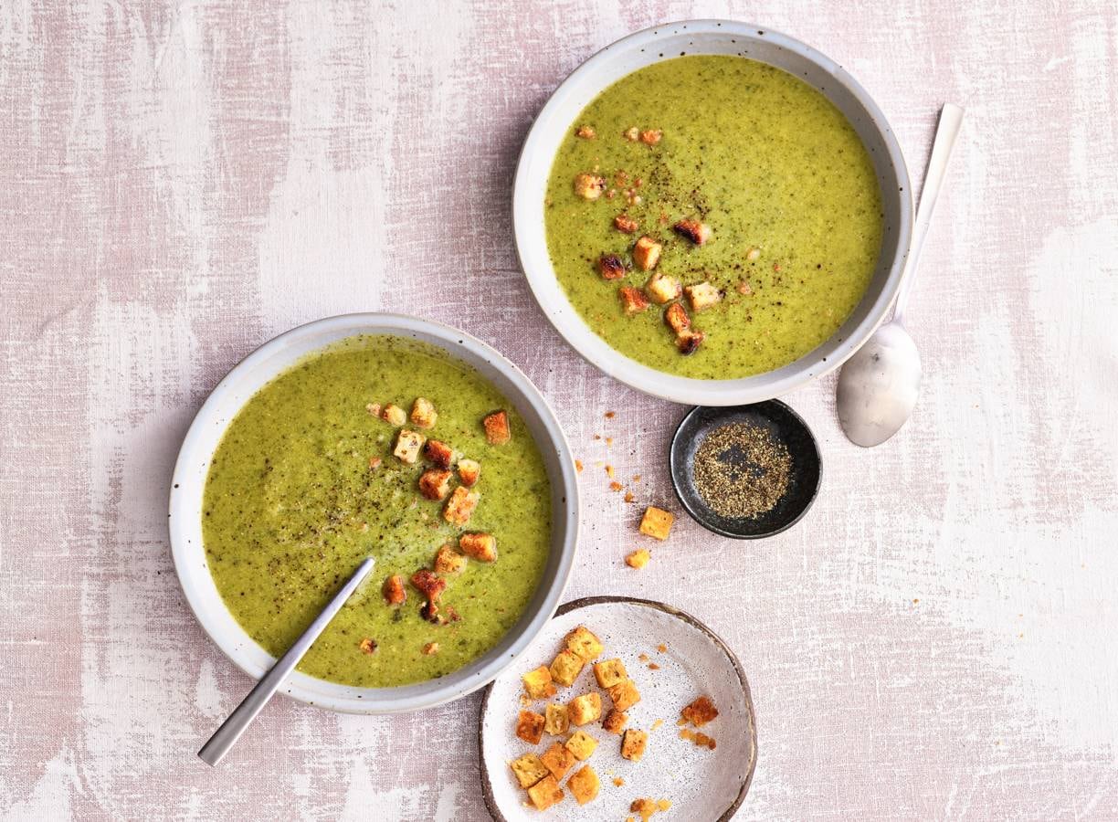 Gezonde broccolisoep