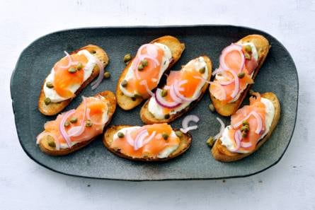 Bruschetta zalm