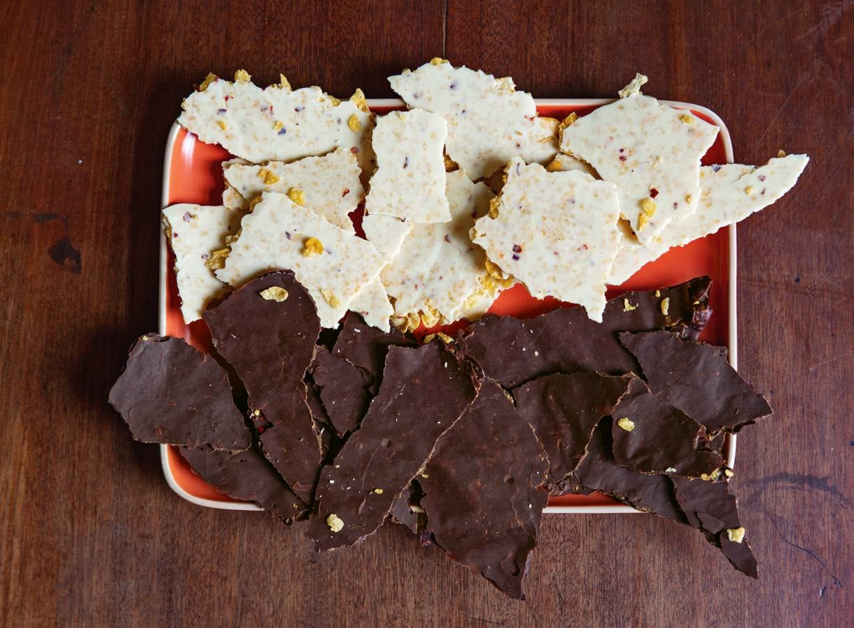 Crunchy chocoladeschotsen