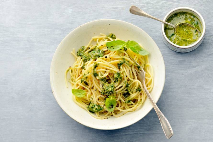 Pasta Pesto Vegetarisch Recept Allerhande Albert Heijn