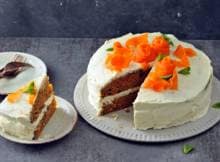 Wortel en gember komen fantastisch samen in deze carrot cake.