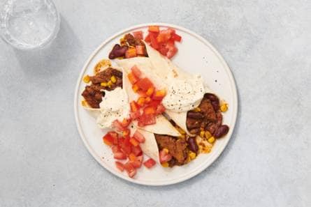 Burritos met vegetarische Kipstuckjes