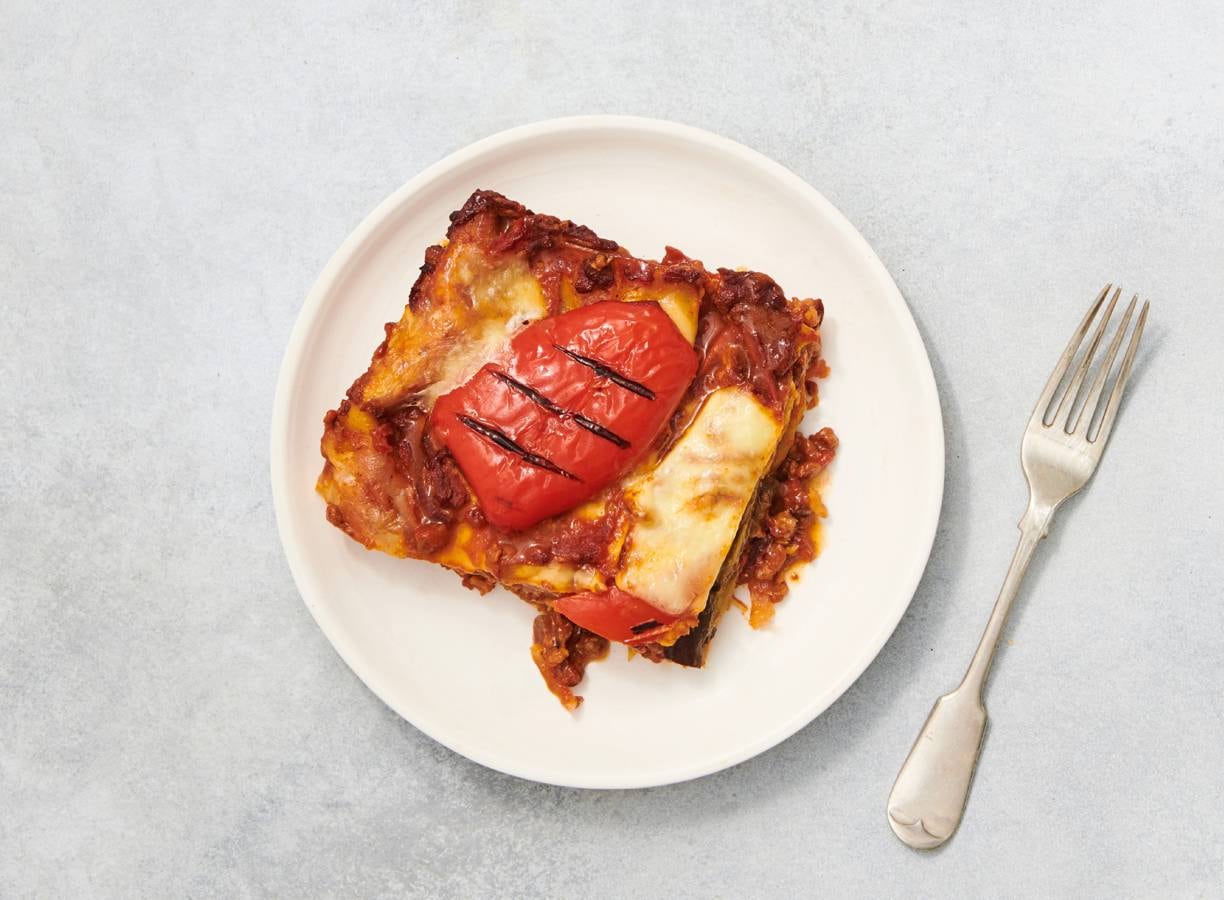 Groentelasagne met vegetarisch Gehackt