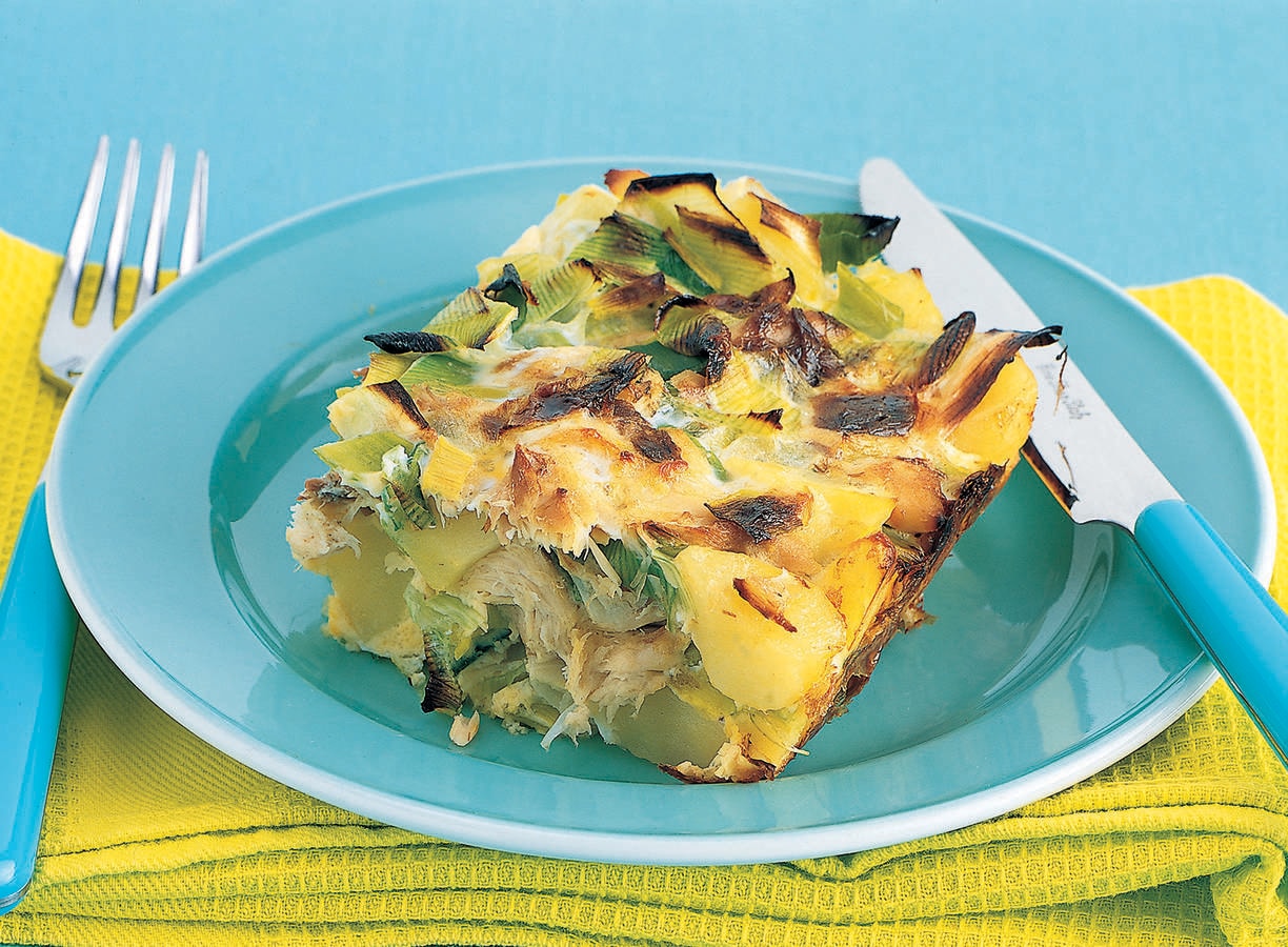 Aardappel-makreelschotel