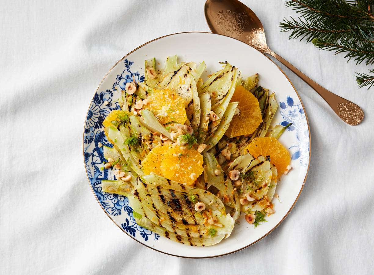 Venkelsalade met hazelnoten