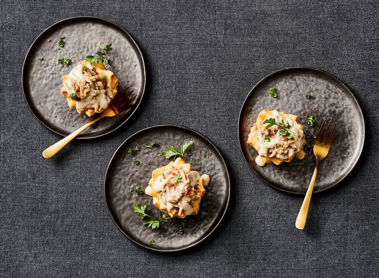 Pasteitje met jackfruitragout
