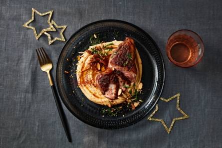 Eendenborst met Arabische kruiden en pastinaakpuree