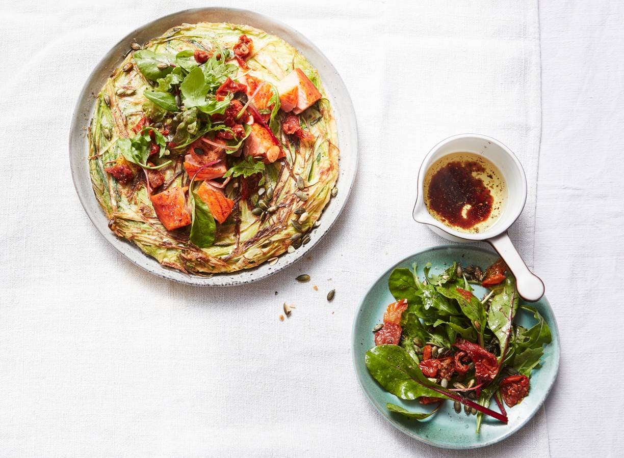 Preifrittata met zalm