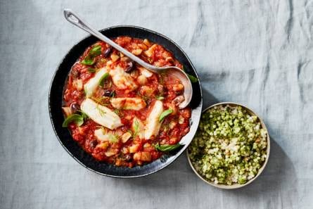 Siciliaanse visstoof met venkel en parelcouscous