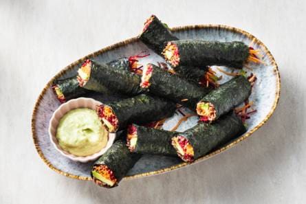 Regenboog nori springrolls