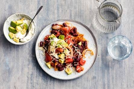 Vegan chili sin carne