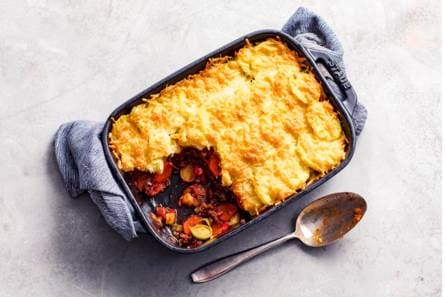 Ovenschotel met gehakt en groente