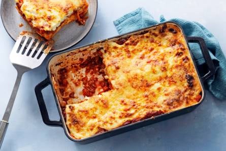 Lasagne bolognese met bechamelsaus