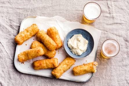 Parmezaan-truffel aardappelkroketjes van leftover aardappelen