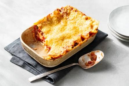Lasagne met tomaten-gehaktsaus