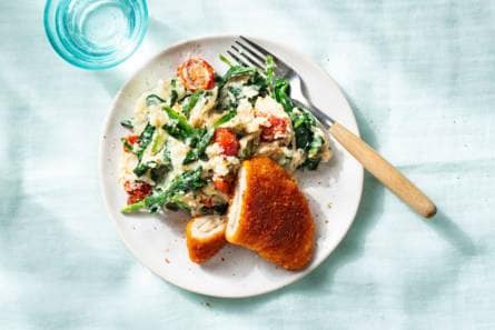 Zomerstamppotje met cordon bleu