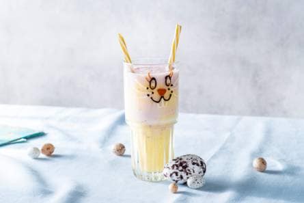 Smoothie van twee kleuren