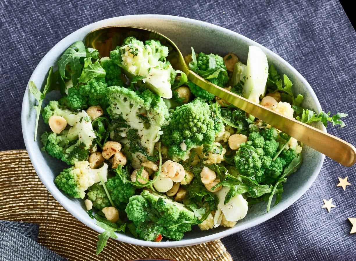 Romanesco met hazelnoten