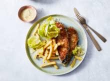 Hartig en knapperig: deze aubergineschnitzel is weer net even wat anders.