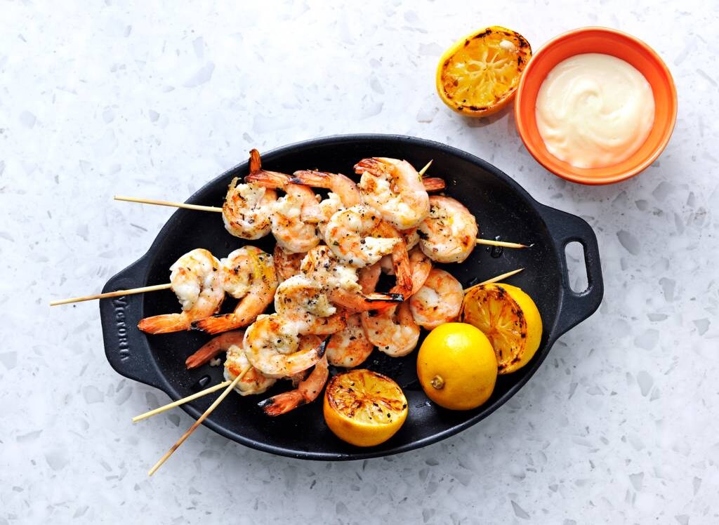 Gamba's op de bbq