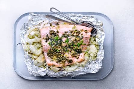 Gegrilde zalm met venkel