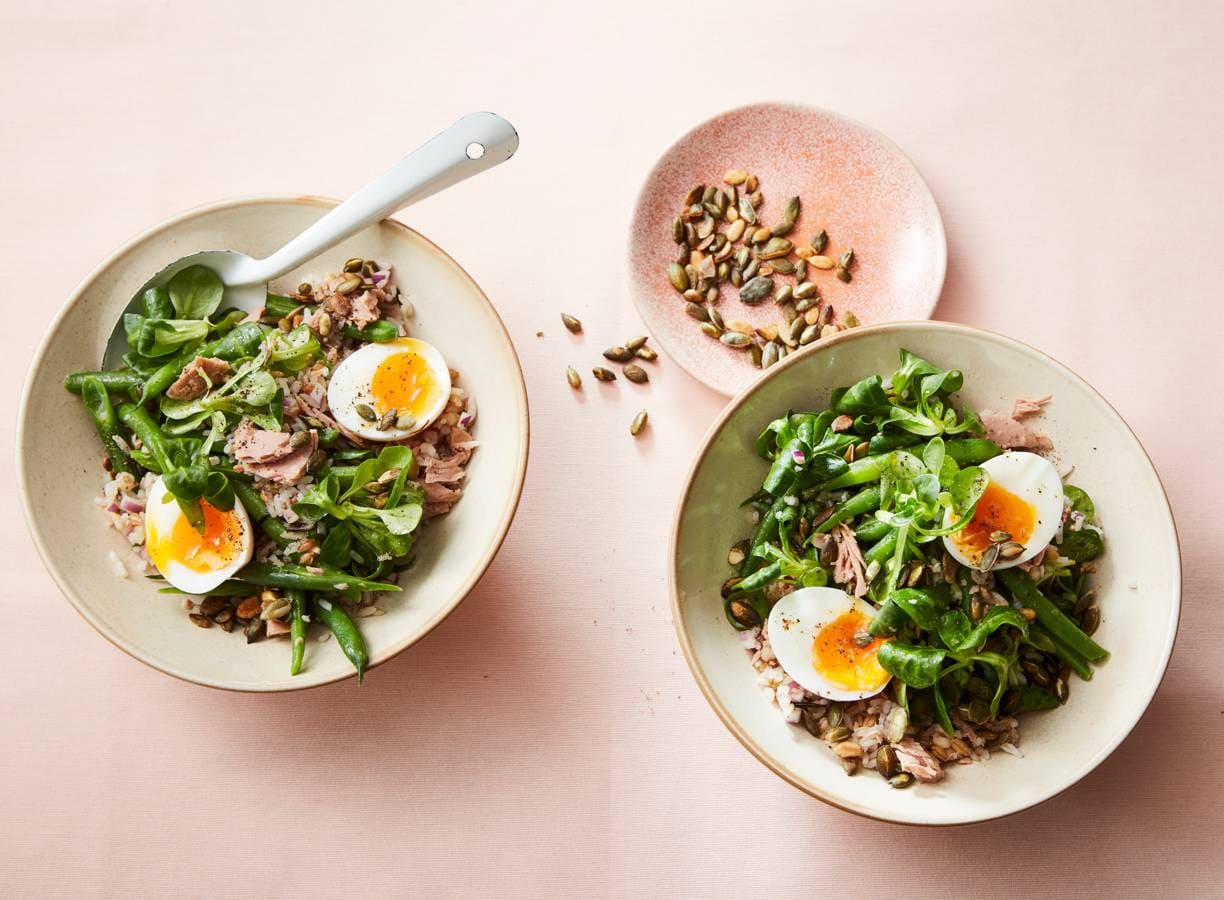 Maaltijdsalade met tonijn & sperziebonen